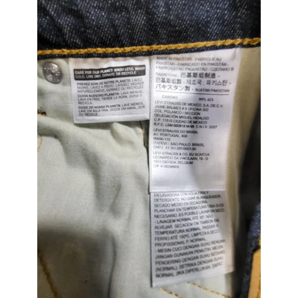 Levis‎ 541 Athletic Taper Jeans Mens 46x32 Dark Wash Stretch Blue Denim NWT